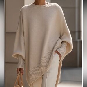 Cream Women's Sweater M-L